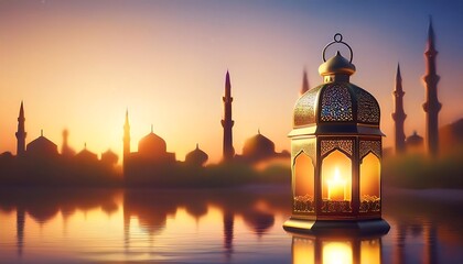 Elegant Ramadan Kareem Collection: Crescent Moons, Lanterns, and Islamic Calligraphy