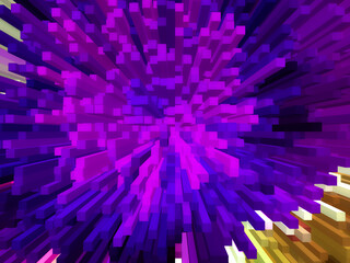 abstract colorful art of square shaped magestic art background
