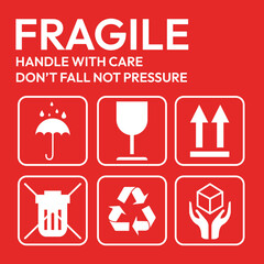 icons set fragile