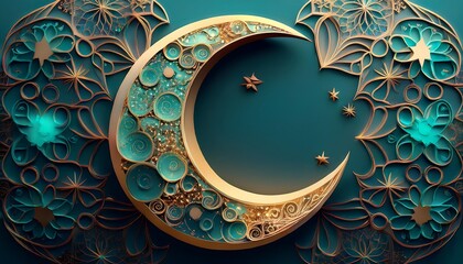 Elegant Ramadan Kareem Collection: Crescent Moons, Lanterns, and Islamic Calligraphy