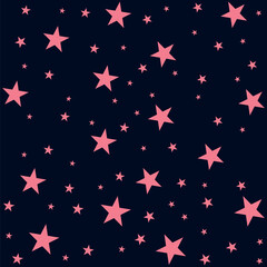 Pattern of stars of all sizes and shapes and with interesting and trendy textures to make them brighter, some with backgrounds in squares, dots and other geometric shapes.