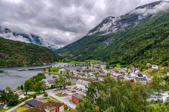Hellesylt is a village in Stranda Municipality, M&oslash;re og Romsdal County. The village lies at the beginning of Sunnylvsfjord.