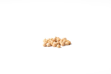 Group of chickpea isolated on a white background