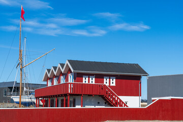 View of downtown Visby on Gotland in the Blatic Sea in Denmark