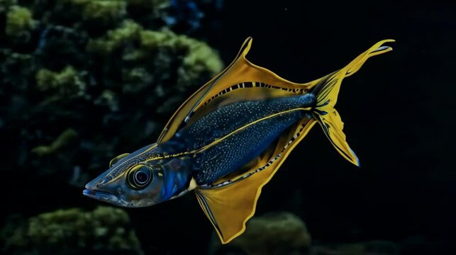Colorful fish in the underwater world