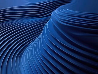 A smooth sculptural surface with intricate ripple and wave designs, evoking motion and fluidity.