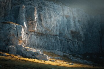 Exploring majestic rock formations mountain range nature photography serene landscape sunlit view