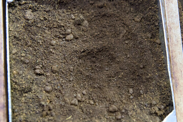 CloseUp View of Loose Tea Powder in a Container