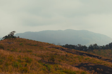 Mountain landscape in the morning