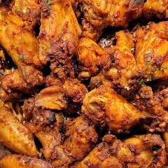 Fried chicken legs and tights.