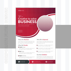 Corporate business flyer template design vector annual report, poster marketing, business proposal Magazine, Poster, Corporate Presentation, Portfolio layout in A4 size .
