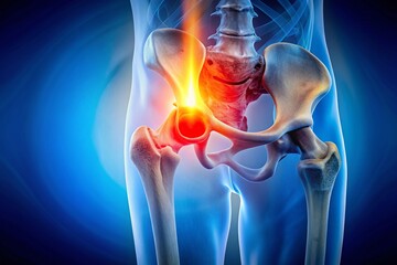 Medical Stock Photo: Fractured Femur X-Ray & Human Leg Anatomy