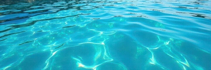 Obraz premium Water ripples on the surface of crystal clear waters, calmness, reflection