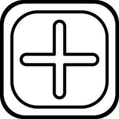 Obraz premium Medical Cross Icon Style