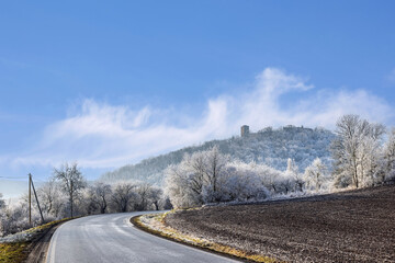 Winterweg zur Burg