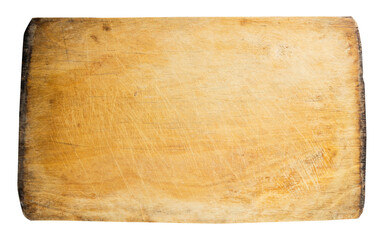Old cutting board closeup
