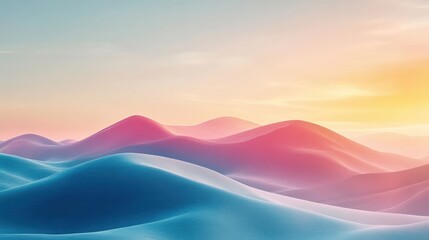 Sunset over rolling hills nature landscape tranquil environment aerial view serenity