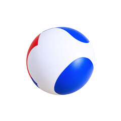 Beach Ball isolated on transparent background