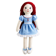 Rag Doll isolated on transparent background