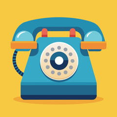 retro telephone on a table