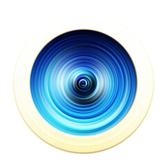 Colorful radial motion effect. Abstract rounded background. Color curves and sphere.