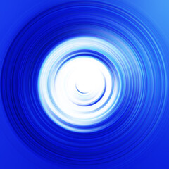 Colorful radial motion effect. Abstract rounded background. Color curves and sphere.