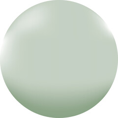 A glossy mint sphere with light reflections and shading giving it a three-dimensional appearance.