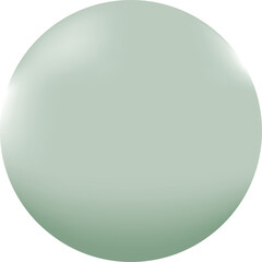 A glossy mint sphere with light reflections and shading giving it a three-dimensional appearance.