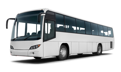 An image of a Bus isolated on a white background