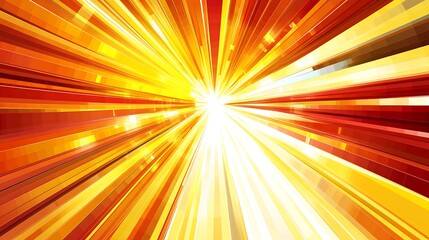 Obraz premium Abstract Radiating Golden And Red Lines Converging