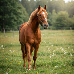 Obraz premium horse in the field