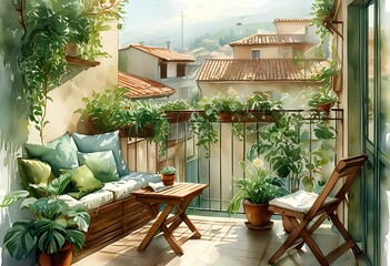 Fototapeta premium balcony