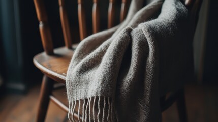Fototapeta premium A Blanket on a Chair
