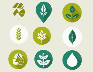 Obraz premium Whimsical Mascot Designs for Eco-Friendly Brands - Vector Illustration