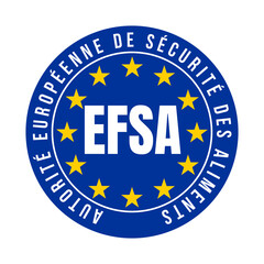 EFSA European food safety authority symbol icon	in French language