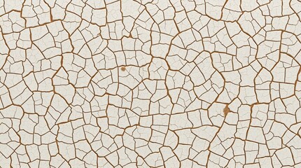 Crackle texture on glazed ceramic surface 