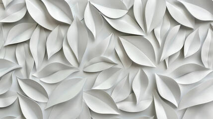 seamless 3d leaves pattern background