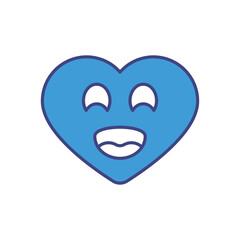 Fototapeta premium Smiling Heart icon vector stock illustration