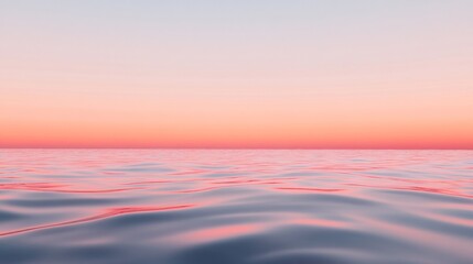 Fototapeta premium Panoramic Lakeside Sunrise Tranquil Orange and Pink Reflections on Water for Modern Wellness Branding and Serene Commercial Spaces