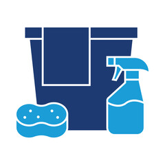 Deep Cleaning – Sponge and Cleaning Tools Representing Thorough and Detailed Sanitation. 