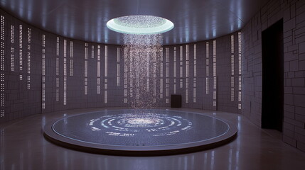 Holographic screens around the UFO hall shimmer wi_011