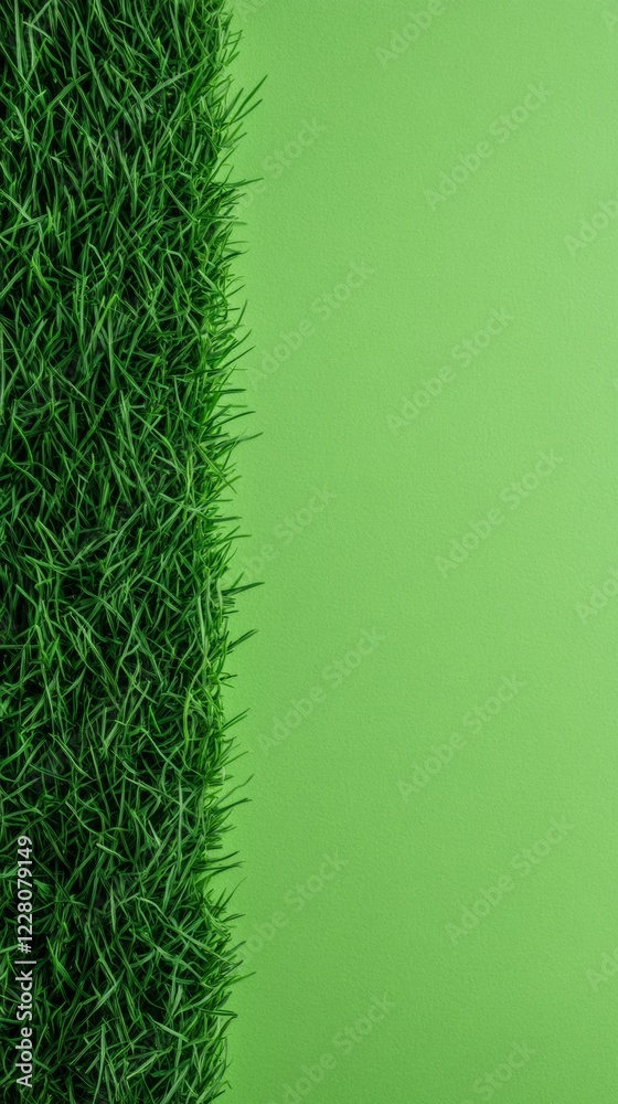 Aufkleber verdant minimalism in smart farming textured green turf for digital crop management solutions - elev