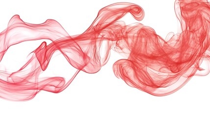 Abstract Red Smoke Swirling Design