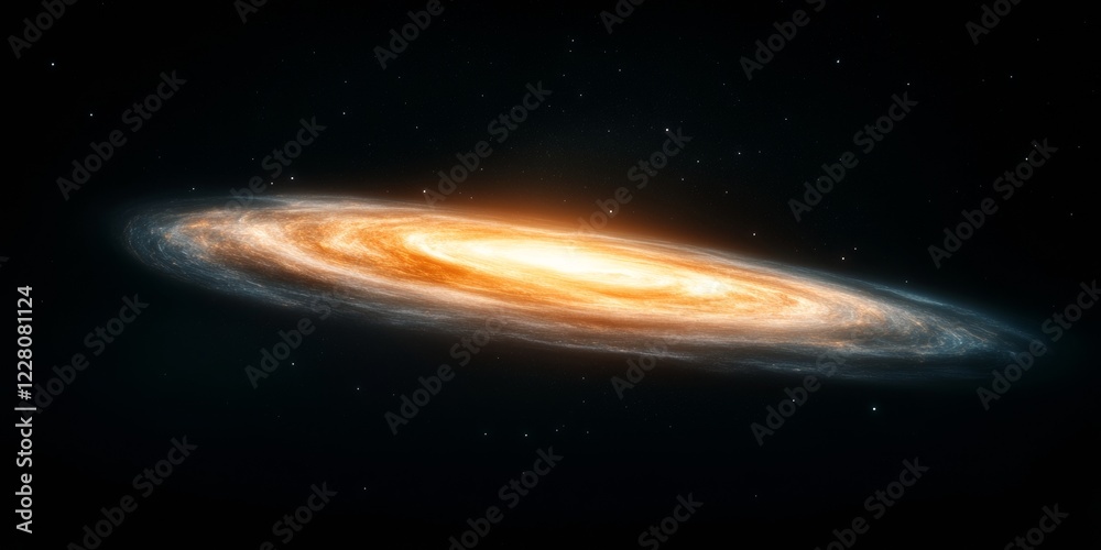 Poster cosmic galactic spiral showcasing celestial structures and distant galaxies - inspirational content 