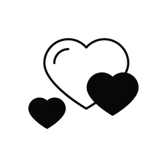 Heart Outline icon vector stock illustration