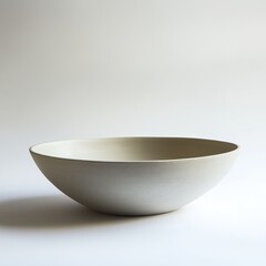 Wide ceramic bowl, studio shot, neutral background, serving