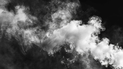 smoke on black background