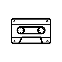 Cassette Tape - simple vector icon