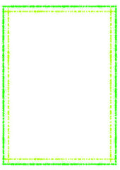 Green grunge frame on a white background illustration with copy space for your design,text,pic,info Special straight line design. Modern style decorative border