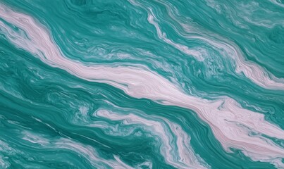 Fototapeta premium Abstract green and white marble texture art